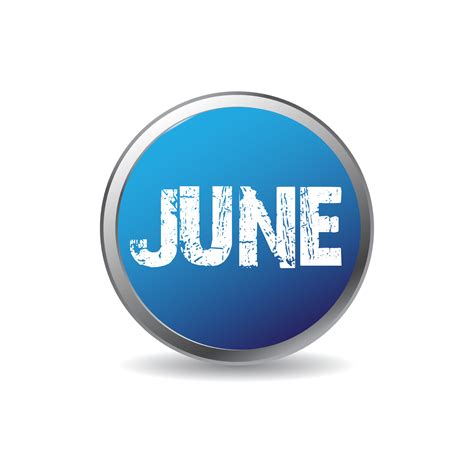 June badge design free 24316558 Vector Art at Vecteezy