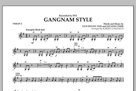 Gangnam Style - Violin 2 Sheet Music | Robert Longfield | Orchestra