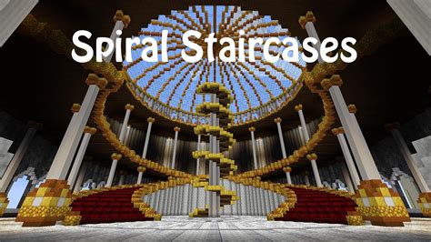 Minecraft Spiral Staircase Tutorial - YouTube