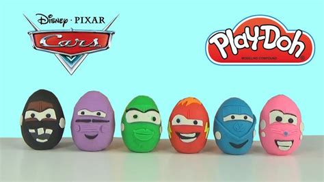 Play Doh Disney Pixar Cars Surprise Kinder Eggs Toys Opening | Disney cars toys, Kinder egg toys ...