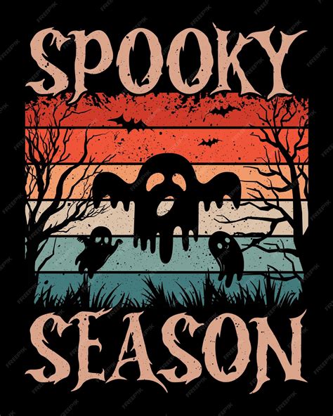 Premium Vector | Spooky season vector t shirt design