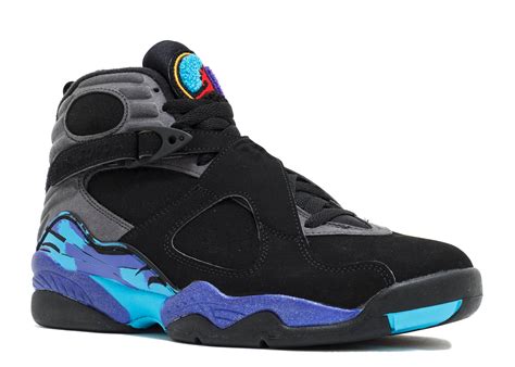 air jordan 8 retro "aqua 2015" - blk/tr rd-flnt gry-brght cncrd - Air ...