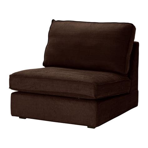 IKEA KIVIK 1 Seat Sofa SLIPCOVER Chair Cover TULLINGE DARK BROWN Brown Bezug Housse