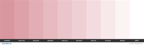 Tints XKCD Color dusty pink #d58a94 hex | Hex colors, X11 color, Hex color palette