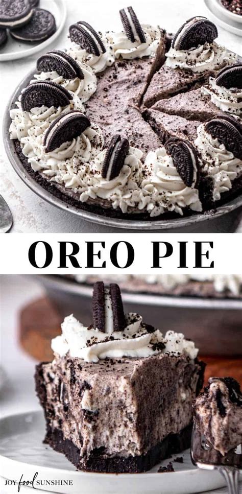 Best Oreo Pie Recipe - JoyFoodSunshine