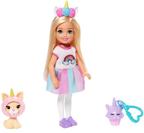 Buy Barbie Club Chelsea Dress-Up Doll in Unicorn Costume, 6-Inch Doll ...