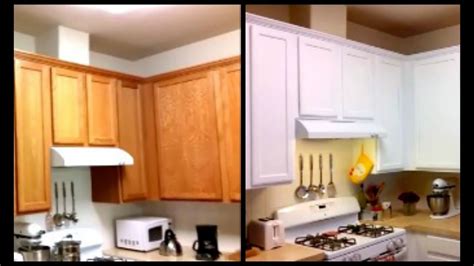 Painting Wood Kitchen Cabinets White Before And After | Cabinets Matttroy