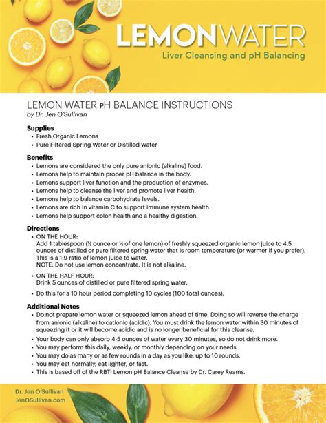 Liver Cleanse with Lemon Water