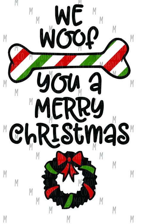 Christmas SVG Dog Christmas Christmas Tree Decal Tree - Etsy Ireland