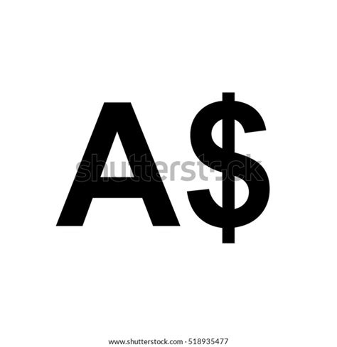 Australian Dollar Sign Iconmoney Symbol Stock Vector (Royalty Free ...