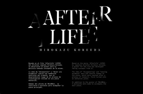 After Life | Movie poster + booklet on Behance