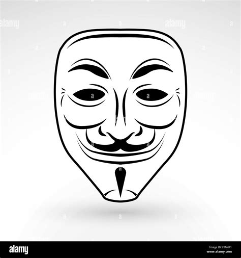 Anonymous mask vector icon. Hacker logo design. Criminal masquerade ...