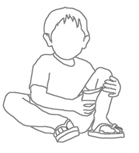 Boy Sitting Drawing at GetDrawings | Free download