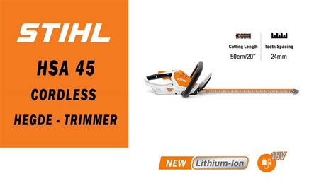 STIHL HSA 45 Cordless Hedge Trimmer | lupon.gov.ph