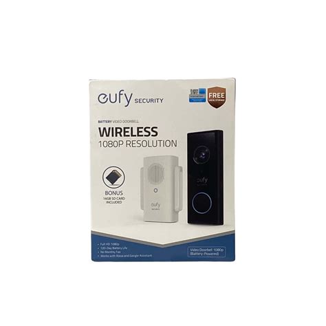 EUFY VIDEO DOORBELL SLIM WIRELESS 1080P WITH MINI REPEATER (original ...