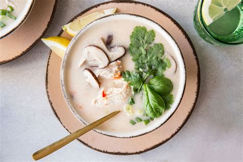 Thai Chicken Soup With Coconut Milk (Tom Ka Gai) Recipe