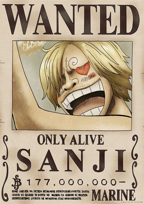 Sanji Wanted Poster