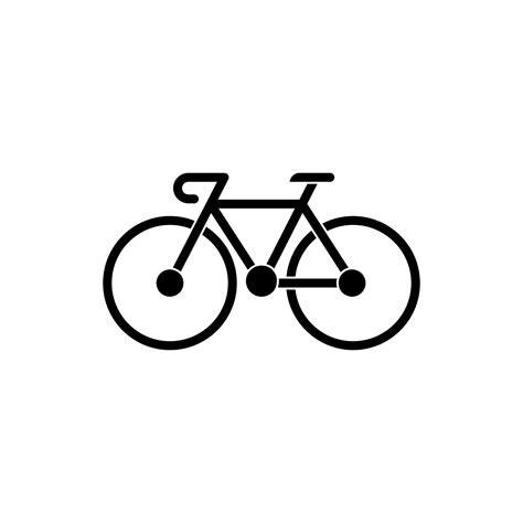 Bicycle sign icon vector. Bike illustration symbol on white isolated ...