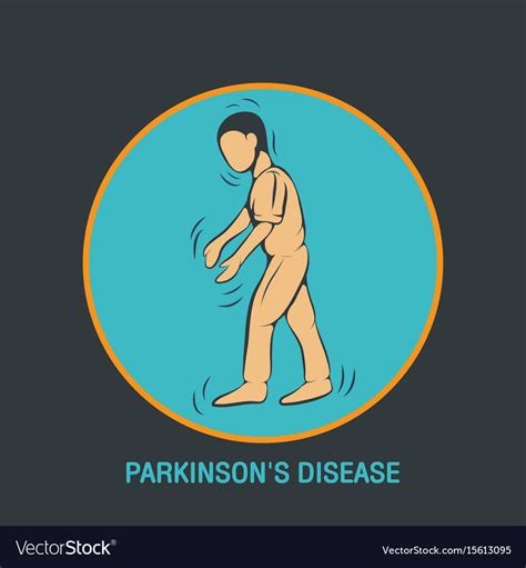 Parkinsons disease logo icon design template Vector Image