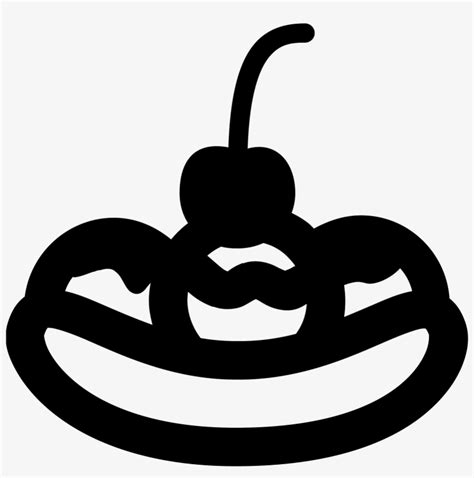 Banana Split Icon - Banana Split Icon Vector PNG Image | Transparent ...