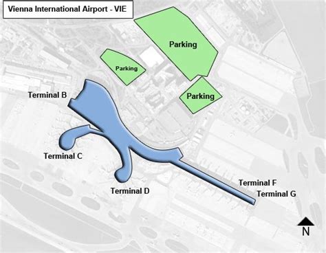 Vienna International VIE Airport Terminal Map