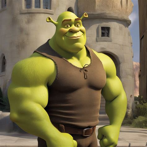 AI Images of Shrek With Muscles