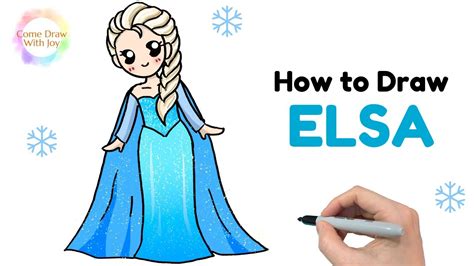 Cute Elsa And Anna Drawing Easy For Kids - halvedtapes