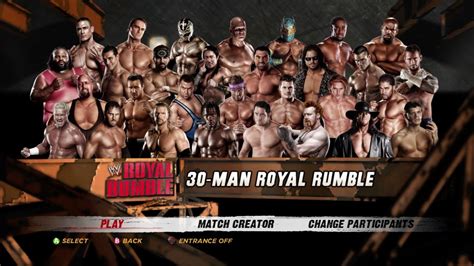 WWE '12 Xbox 360 - 30-Man Royal Rumble Match [Xenia Canary] - YouTube