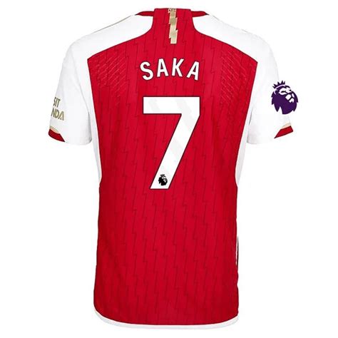 Adidas Men's Bukayo Saka Arsenal 23/24 Authentic Home Jersey – Soccer ...