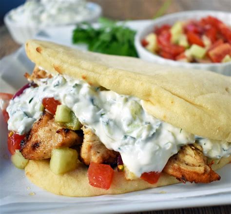 Greek Chicken Gyros with Tzatziki Sauce – Modern Honey