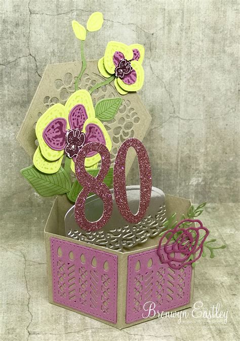 My Mum’s 80th Birthday Card 80th Birthday Cards, Mum Birthday, Cascading Card, Box Cards ...