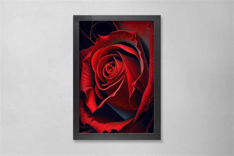 Georgia O'keeffe Inspired Red Rose Portrait: High-resolution Digital Download of Oil Painting ...