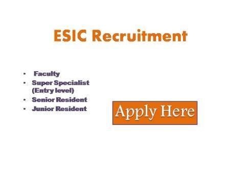 ESIC Recruitment 2023