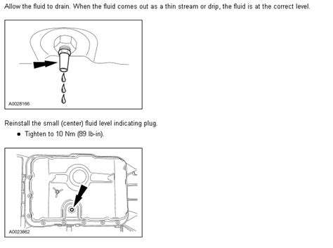 2002 Ford ranger transmission fluid change