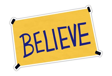 Believe Sign Ted Lasso Sticker - Glamfetti