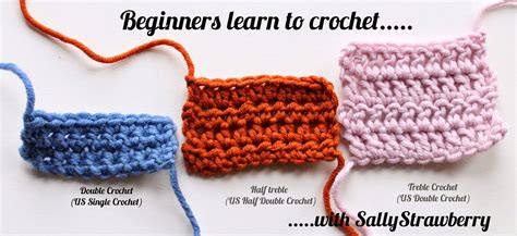 SallyStrawberry: Learn to Crochet: Double Crochet