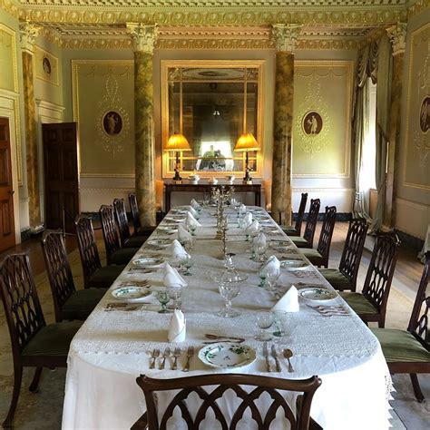 The real Downton Abbey! The dining room at Basildon Park doubled as the ...