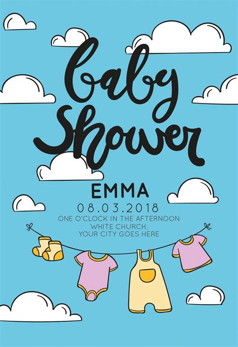 12 Free Editable Baby Shower Invitation Card Templates