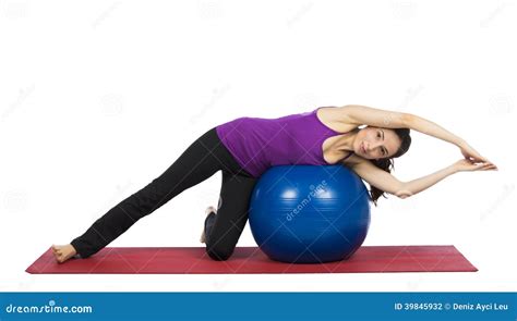 Woman Doing Pilates Exercises for Flexibility Stock Photo - Image of pilates, athletic: 39845932