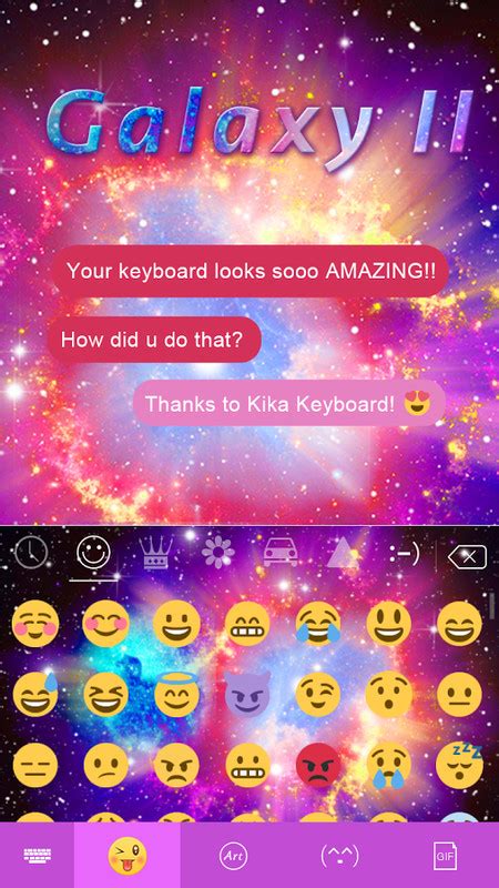 Galaxy2 Kika Keyboard Theme Free Android Keyboard download - Appraw