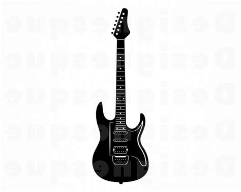 Electric Guitar Outline Drawing | Free download on ClipArtMag