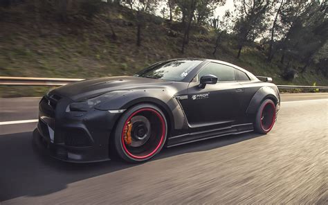 2015, Prior, Design, Nissan, Gt r, Cars, Black, Bodykit, Modified