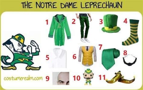 Diy Notre Dame Leprechaun Costume St Patrick's Day Costumes, Diy ...