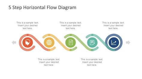 5 Step Horizontal Flow Diagram for PowerPoint - SlideModel