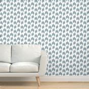 Pine Trees - Navy Blue Woodland Forest Wallpaper | Spoonflower
