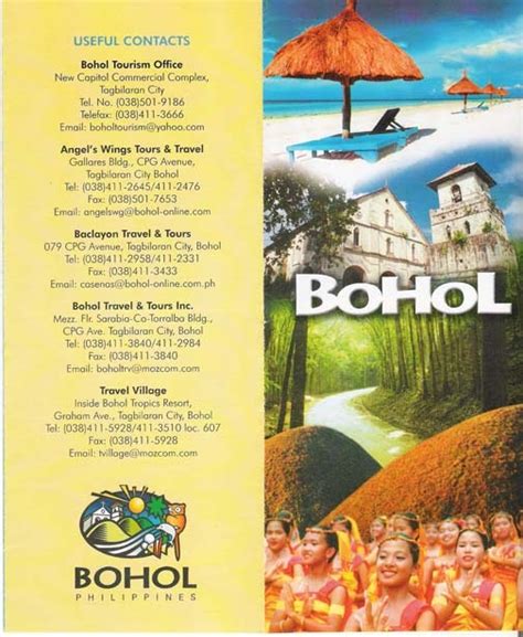 TRAVEL CENTRAL PHILIPPINES: Brochure - Bohol