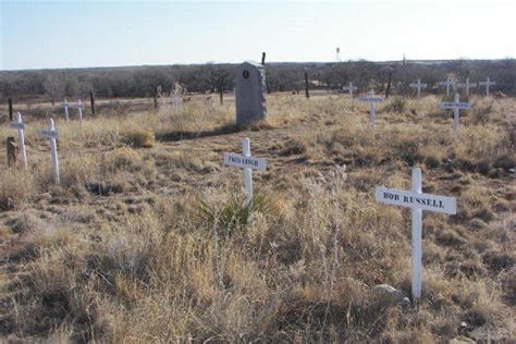 The Duck Fight, Tascosa, Texas and Boothill Cemetery.