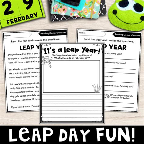 Leap Day Print and Go FREE Fun Activities! - Teachers Toolkit Blog