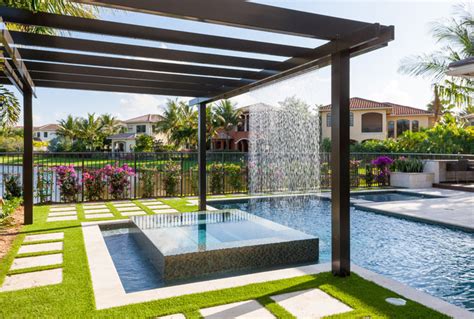 Trellis / Pergolas - Contemporary - Pool - miami - by Coastal Screen and Rail