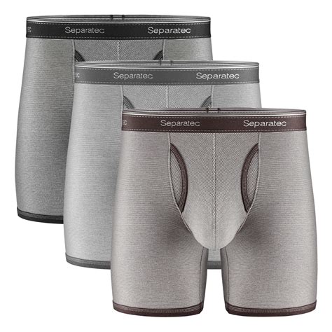 Buy Men's Dual Pouch Underwear Comfort Soft Premium Cotton Modal Blend Boxer Briefs 3 Pack ...